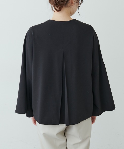 PUAL CE CIN（ピュアルセシン）の「【Du noir】飾り釦ノーカラージャケット（ノーカラージャケット・レディース・グレー/ブラック・FREE）」の10枚目の写真