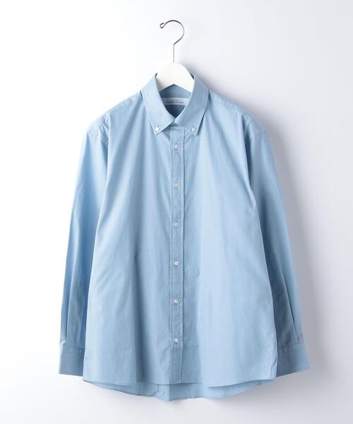 green label relaxing（グリーンレーベルリラクシング）の「コットンシャンブレー リラックス ボタンダウン シャツ（シャツ/ブラウス・メンズ・ライトブルー/ネイビー・S/M/L/XL）」の14枚目の写真