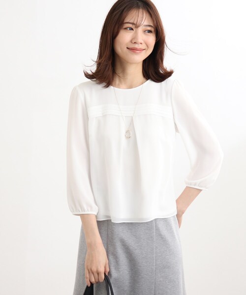 Uvカット 接触冷感 洗える ピンタックシフォンブラウス シャツ ブラウス Reflect リフレクト のファッション通販 Zozotown