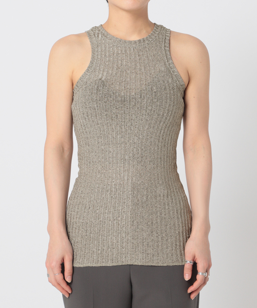 CITYSHOP(シティーショップ)の「METALLIC RIB TANK:タンクトップ(タンクトップ・レディース・シルバー/ゴールド・FREE)」の6枚目の写真
