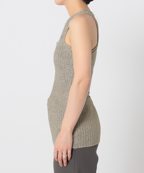CITYSHOP(シティーショップ)の「METALLIC RIB TANK:タンクトップ(タンクトップ・レディース・シルバー/ゴールド・FREE)」の7枚目の写真