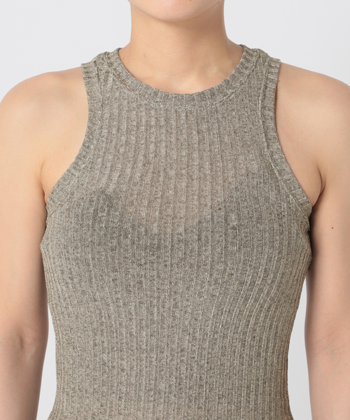 CITYSHOP(シティーショップ)の「METALLIC RIB TANK:タンクトップ(タンクトップ・レディース・シルバー/ゴールド・FREE)」の10枚目の写真