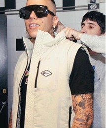 UNKNOWN LONDON | 【UNKNOWN LONDON/アンノウン ロンドン】PADDED AND HEAT SEAL TAPE DETAILS ZIP UP VEST/ジップアップ ベスト セットアップ(ベスト)