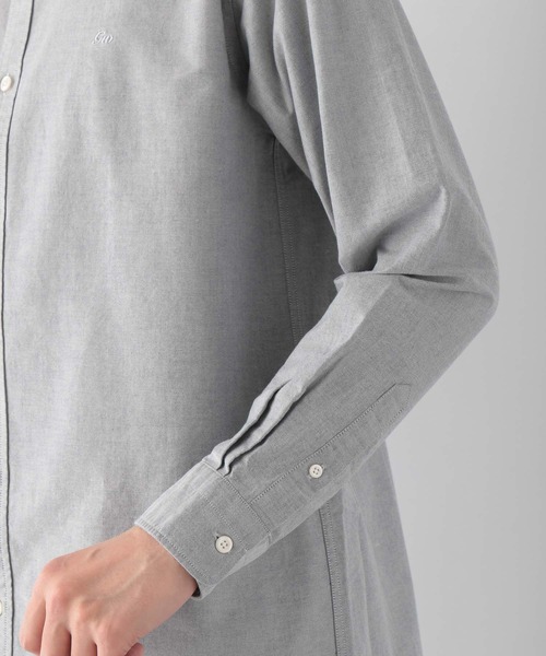 GLOBAL WORK（グローバルワーク）の「OXフォードバンドカラー/258155（シャツ/ブラウス・メンズ・グレー系その他4/ホワイト/ライトブルー/ネイビー/ブルー/ベージュ・MEDIUM/SMALL/X-LARGE/LARGE）」の10枚目の写真