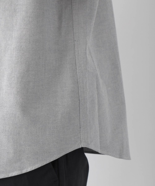 GLOBAL WORK（グローバルワーク）の「OXフォードバンドカラー/258155（シャツ/ブラウス・メンズ・グレー系その他4/ホワイト/ライトブルー/ネイビー/ブルー/ベージュ・MEDIUM/SMALL/X-LARGE/LARGE）」の15枚目の写真