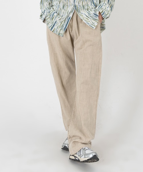 FOLLOWIN（フォロウィン）の「【UNISEX】リネン100%ウォッシングパンツ（その他パンツ・レディース・ブラック/ベージュ/パープル/ネイビー/アイボリー・FREE）」の13枚目の写真