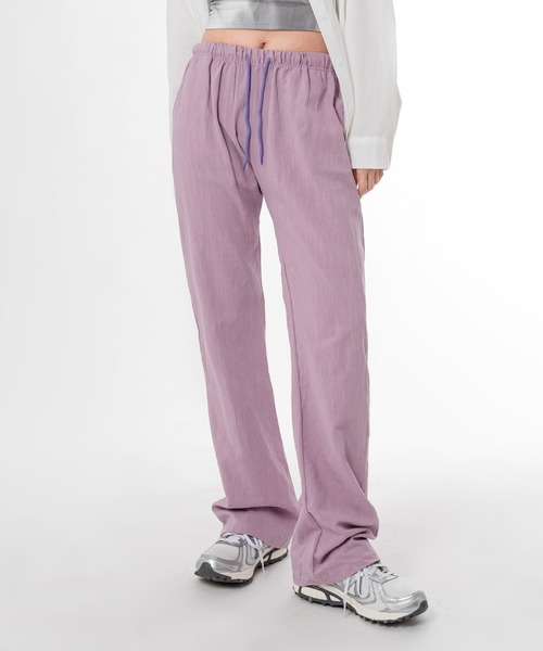 FOLLOWIN（フォロウィン）の「【UNISEX】リネン100%ウォッシングパンツ（その他パンツ・レディース・ブラック/ベージュ/パープル/ネイビー/アイボリー・FREE）」の20枚目の写真