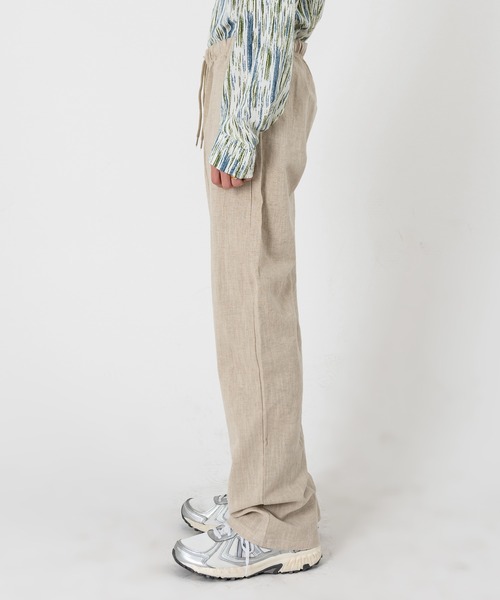 FOLLOWIN（フォロウィン）の「【UNISEX】リネン100%ウォッシングパンツ（その他パンツ・レディース・ブラック/ベージュ/パープル/ネイビー/アイボリー・FREE）」の21枚目の写真