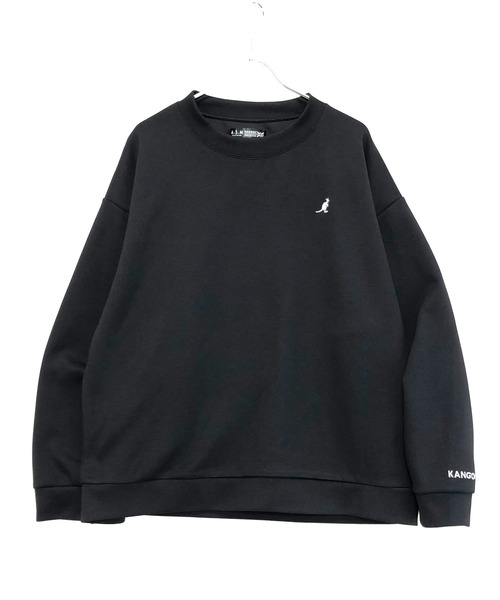 KANGOL(カンゴール)の「ユニセックス KANGOL × A.S.M コラボ ダンボールポンチ ジャージ / オーバーサイズ ルーズ トレーナー ロンT(Tシャツ/カットソー・メンズ・ホワイト/ブラック/サックスブルー/ライトベージュ・48/50)」の6枚目の写真