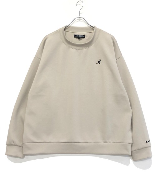 KANGOL(カンゴール)の「ユニセックス KANGOL × A.S.M コラボ ダンボールポンチ ジャージ / オーバーサイズ ルーズ トレーナー ロンT(Tシャツ/カットソー・メンズ・ホワイト/ブラック/サックスブルー/ライトベージュ・48/50)」の7枚目の写真