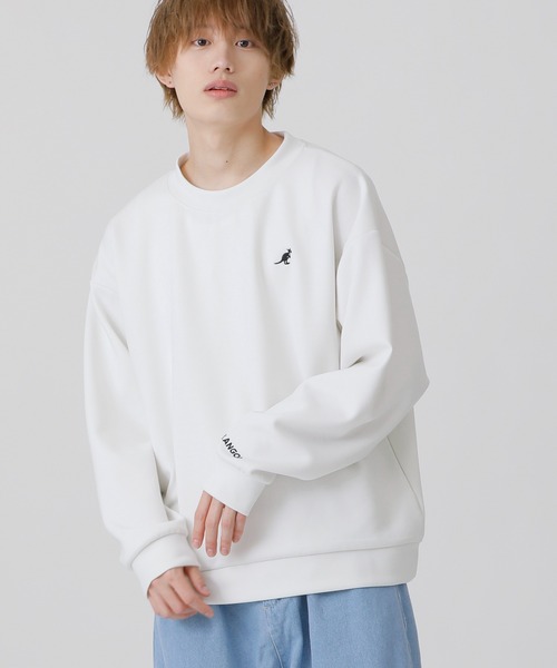 KANGOL(カンゴール)の「ユニセックス KANGOL × A.S.M コラボ ダンボールポンチ ジャージ / オーバーサイズ ルーズ トレーナー ロンT(Tシャツ/カットソー・メンズ・ホワイト/ブラック/サックスブルー/ライトベージュ・48/50)」の22枚目の写真