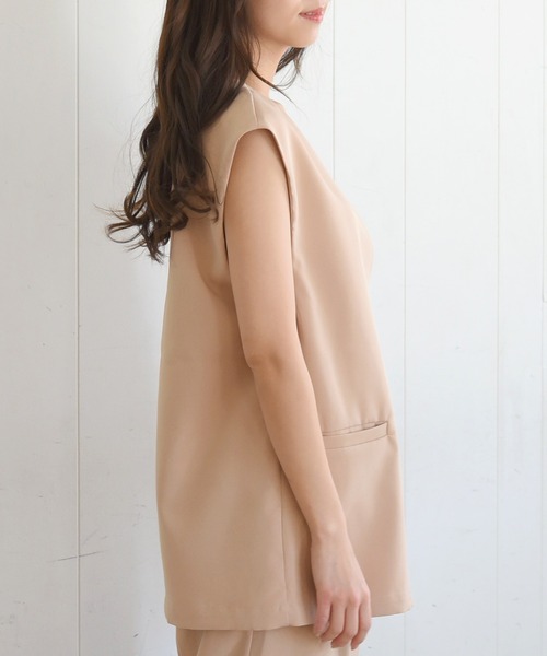 sango（sango）の「フレンチダブルボタンベストジャケット（ベスト・レディース・イエロー/ベージュ/アイボリー・FREE）」の16枚目の写真