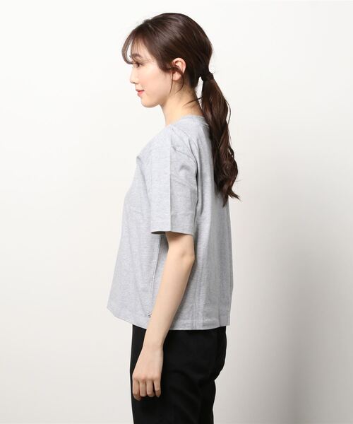 MAISON SCOTCH（メゾンスコッチ）の「リラックスフィットTシャツ【164696】（Tシャツ/カットソー・レディース・ライトグレー・X-SMALL/SMALL）」の2枚目の写真