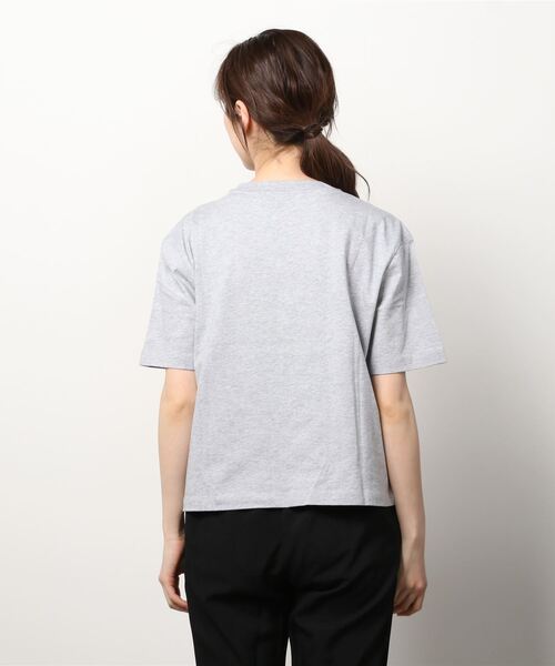 MAISON SCOTCH（メゾンスコッチ）の「リラックスフィットTシャツ【164696】（Tシャツ/カットソー・レディース・ライトグレー・X-SMALL/SMALL）」の3枚目の写真