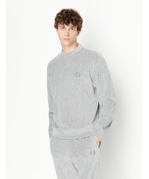 ARMANI EXCHANGE | 【A|X アルマーニ エクスチェンジ】サークルA|Xロゴ　シェニール　スウェットプルオーバー(スウェット)