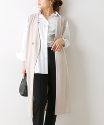 B.C STOCK | カットジョーゼットロングジレ(ベスト)