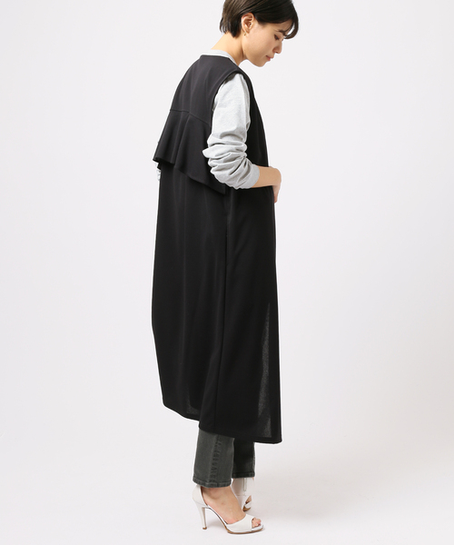 カットジョーゼットロングジレ（ベスト）｜B.C STOCK（ベーセー