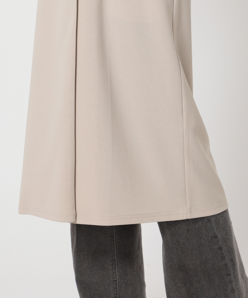 B.C STOCK(ベーセーストック)の「カットジョーゼットロングジレ(ベスト・レディース・ライトグレー/ブラック・FREE)」の17枚目の写真