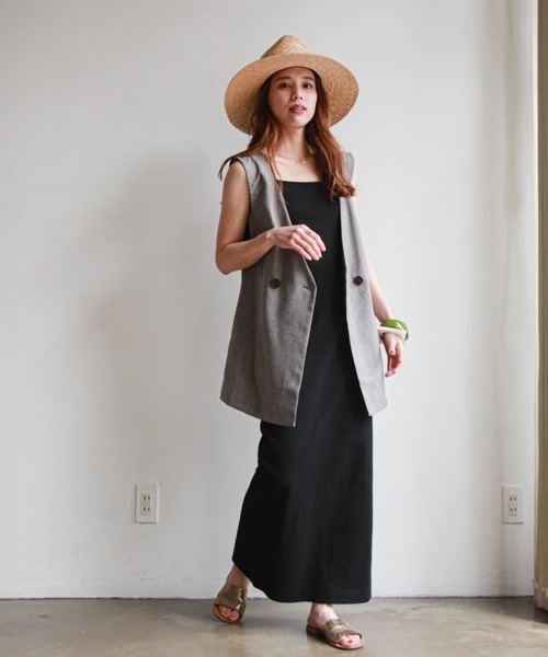 feepur(フェピュール)の「Vネックジレベスト(ベスト・レディース・アイボリー/ブラック/グレー・MEDIUM)」の16枚目の写真