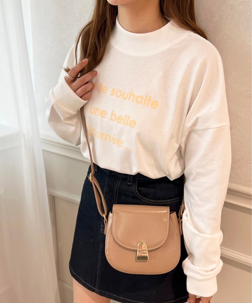 apres jour(アプレジュール)の「モックネックロゴロンT【ZOZOTOWN限定アイテム】(Tシャツ/カットソー・レディース・オフホワイト/ライトブルー/ライトピンク・フリー/X-LARGE)」の15枚目の写真