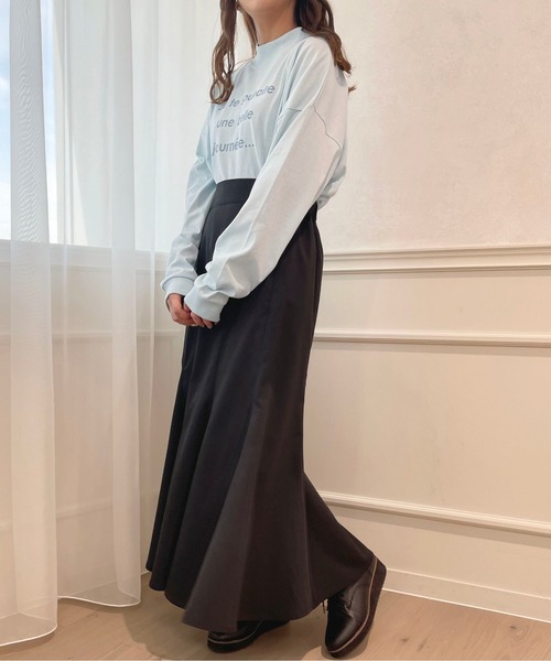 apres jour(アプレジュール)の「モックネックロゴロンT【ZOZOTOWN限定アイテム】(Tシャツ/カットソー・レディース・オフホワイト/ライトブルー/ライトピンク・フリー/X-LARGE)」の21枚目の写真