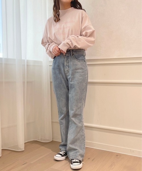 apres jour(アプレジュール)の「モックネックロゴロンT【ZOZOTOWN限定アイテム】(Tシャツ/カットソー・レディース・オフホワイト/ライトブルー/ライトピンク・フリー/X-LARGE)」の14枚目の写真