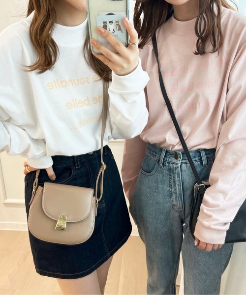 apres jour(アプレジュール)の「モックネックロゴロンT【ZOZOTOWN限定アイテム】(Tシャツ/カットソー・レディース・オフホワイト/ライトブルー/ライトピンク・フリー/X-LARGE)」の22枚目の写真