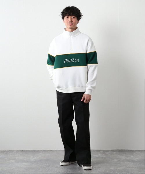 セール】【MALBON GOLF／マルボン ゴルフ】1/4ZIP COLLEGEATE