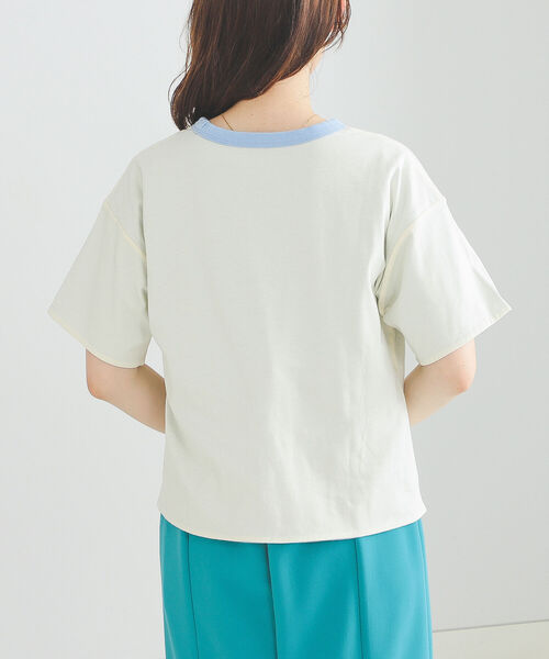 BEAMS HEART（ビームスハート）の「BEAMS HEART / リバーシブル プリントTシャツ（Tシャツ/カットソー・レディース・ネイビー/カーキ/ホワイト系その他5・FREE）」の13枚目の写真