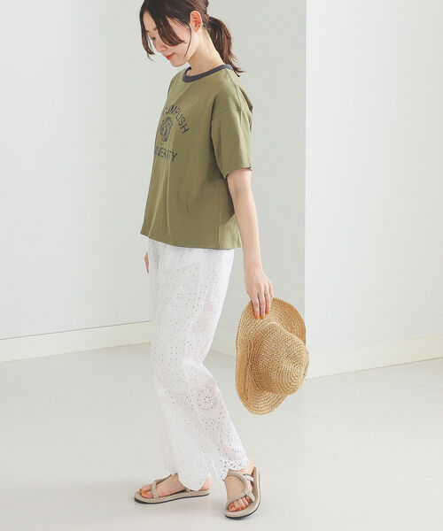 BEAMS HEART（ビームスハート）の「BEAMS HEART / リバーシブル プリントTシャツ（Tシャツ/カットソー・レディース・ネイビー/カーキ/ホワイト系その他5・FREE）」の18枚目の写真