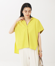abahouse mavie | 後ボタンフレンチスリーブシャツ(シャツ/ブラウス)