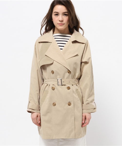 mystic（ミスティック）の「配色トレンチ（トレンチコート・レディース・ベージュ/キャメル/ネイビー・ﾌﾘ-）」の10枚目の写真