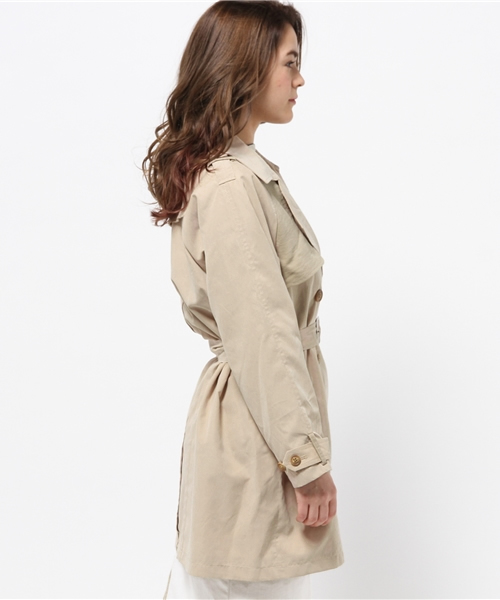 mystic（ミスティック）の「配色トレンチ（トレンチコート・レディース・ベージュ/キャメル/ネイビー・ﾌﾘ-）」の11枚目の写真