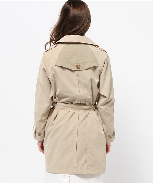 mystic（ミスティック）の「配色トレンチ（トレンチコート・レディース・ベージュ/キャメル/ネイビー・ﾌﾘ-）」の12枚目の写真