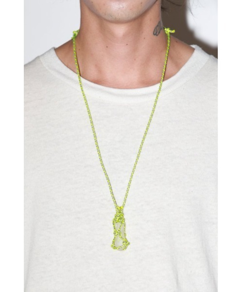 乱痴気（ランチキ）の「【SiO2】"snake" rope（ネックレス・メンズ・グレー/レッド/イエロー・FREE）」の2枚目の写真