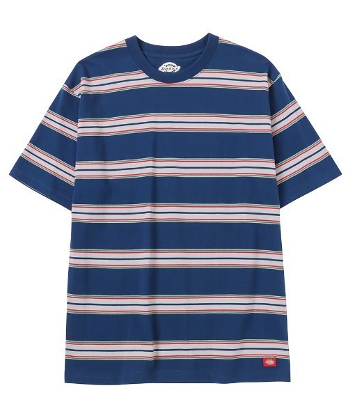 Dickies(ディッキーズ)の「Dickies ディッキーズ マルチボーダー半袖Tシャツ(Tシャツ/カットソー・メンズ・ブラック/レッド/ブルー/グリーン・M/L/XL)」の3枚目の写真
