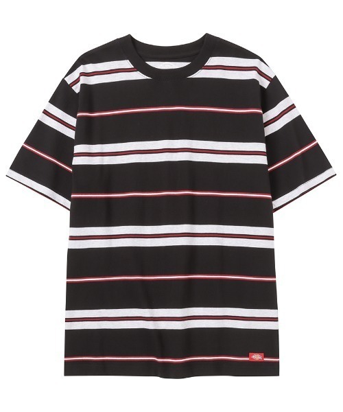 Dickies(ディッキーズ)の「Dickies ディッキーズ マルチボーダー半袖Tシャツ(Tシャツ/カットソー・メンズ・ブラック/レッド/ブルー/グリーン・M/L/XL)」の1枚目の写真
