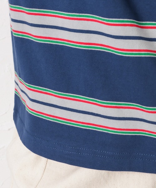 Dickies(ディッキーズ)の「Dickies ディッキーズ マルチボーダー半袖Tシャツ(Tシャツ/カットソー・メンズ・ブラック/レッド/ブルー/グリーン・M/L/XL)」の7枚目の写真