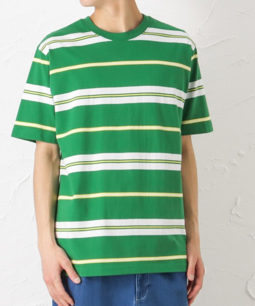 Dickies(ディッキーズ)の「Dickies ディッキーズ マルチボーダー半袖Tシャツ(Tシャツ/カットソー・メンズ・ブラック/レッド/ブルー/グリーン・M/L/XL)」の15枚目の写真