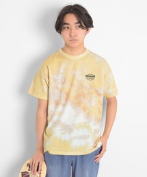 GLAZOS | 天竺・ドロップショルダータイダイバックプリント半袖Tシャツ(Tシャツ/カットソー)