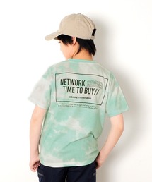 GLAZOS | 天竺・ドロップショルダータイダイバックプリント半袖Tシャツ(Tシャツ/カットソー)