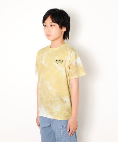 GLAZOS（グラソス）の「天竺・ドロップショルダータイダイバックプリント半袖Tシャツ（Tシャツ/カットソー・キッズ・グリーン/ブルー/オレンジ・130cm/140cm/150cm/160cm/170cm）」の7枚目の写真