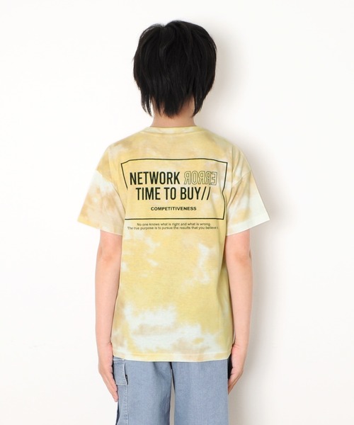 GLAZOS（グラソス）の「天竺・ドロップショルダータイダイバックプリント半袖Tシャツ（Tシャツ/カットソー・キッズ・グリーン/ブルー/オレンジ・130cm/140cm/150cm/160cm/170cm）」の6枚目の写真