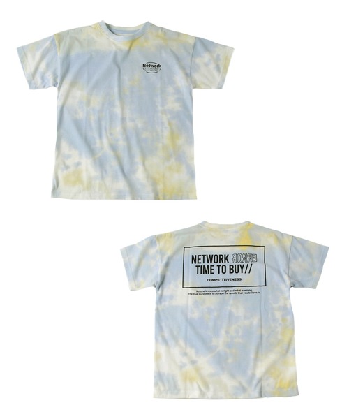 GLAZOS（グラソス）の「天竺・ドロップショルダータイダイバックプリント半袖Tシャツ（Tシャツ/カットソー・キッズ・グリーン/ブルー/オレンジ・130cm/140cm/150cm/160cm/170cm）」の11枚目の写真