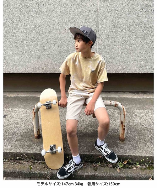 GLAZOS（グラソス）の「天竺・ドロップショルダータイダイバックプリント半袖Tシャツ（Tシャツ/カットソー・キッズ・グリーン/ブルー/オレンジ・130cm/140cm/150cm/160cm/170cm）」の13枚目の写真