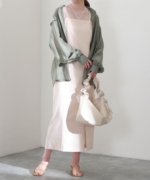 archives（アルシーヴ）の「マルチＷＡＹ袖取外しシャツ（シャツ/ブラウス・レディース・レンガ/オレンジ/グリーン/オフホワイト・MEDIUM）」の19枚目の写真