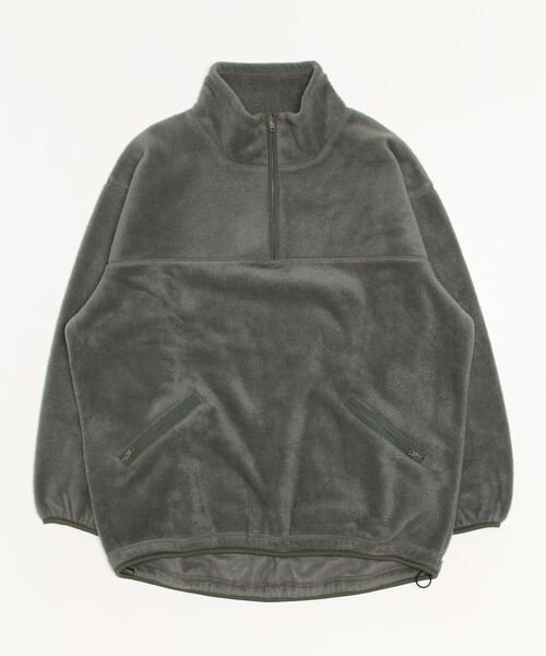 kha:ki（カーキ）の「「KHA:KI / カーキ」FLEECE WIDE P/O（その他トップス・レディース・アッシュ/ブルーグリーン/パープル/カーキ・1/2）」の2枚目の写真