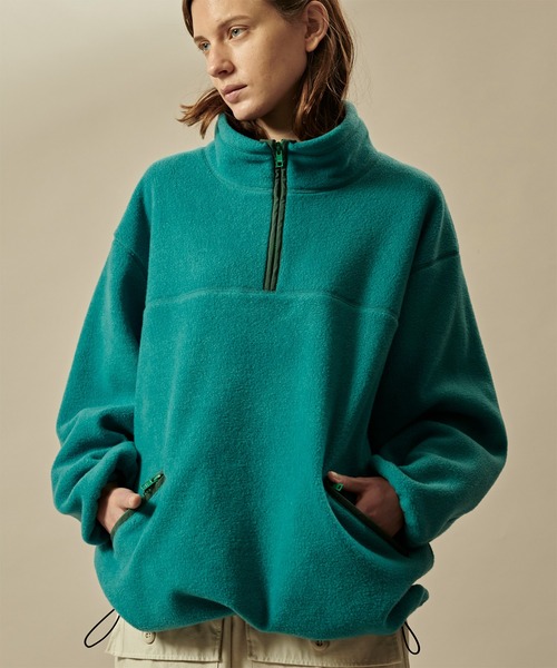 kha:ki（カーキ）の「「KHA:KI / カーキ」FLEECE WIDE P/O（その他トップス・レディース・アッシュ/ブルーグリーン/パープル/カーキ・1/2）」の3枚目の写真