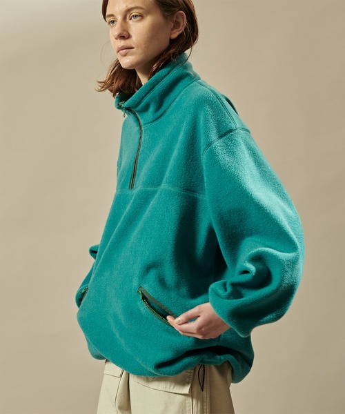 kha:ki（カーキ）の「「KHA:KI / カーキ」FLEECE WIDE P/O（その他トップス・レディース・アッシュ/ブルーグリーン/パープル/カーキ・1/2）」の7枚目の写真