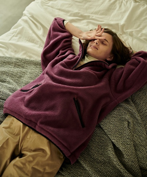 kha:ki（カーキ）の「「KHA:KI / カーキ」FLEECE WIDE P/O（その他トップス・レディース・アッシュ/ブルーグリーン/パープル/カーキ・1/2）」の11枚目の写真